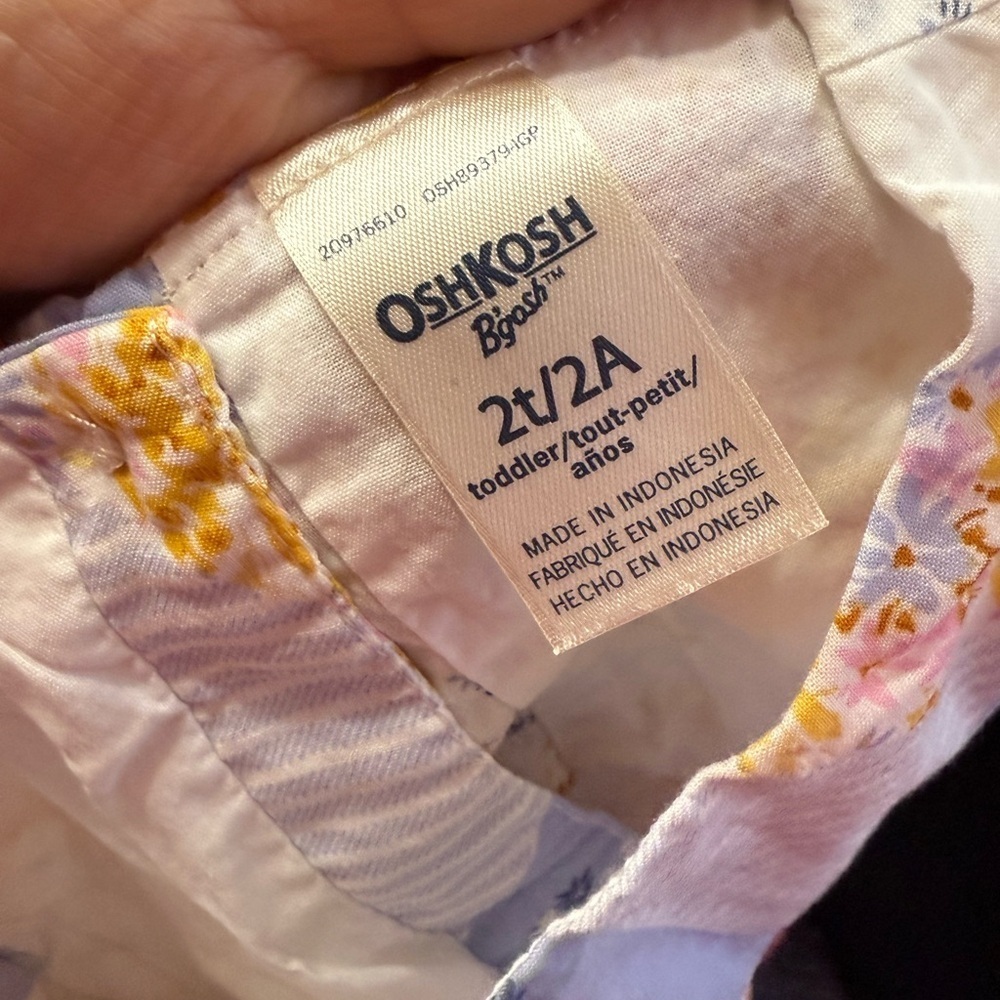 OshKosh B'gosh Blue and Yellow Patchwork Dress - Picture 5 of 6
